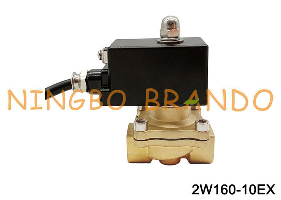 Elettrovalvola a solenoide in ottone per acqua antideflagrante da 3/8'' 12V 24V DC 110V 220V AC
