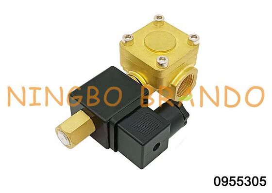 0955305 Elettrovalvola in ottone normalmente aperta da 1/2'' 220V 110V 24V