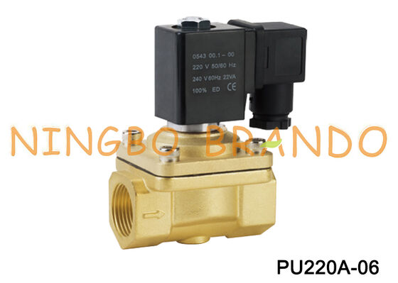 SHAKO Tipo 3/4'' PU220A-06 Elettrovalvola a solenoide in ottone a 2 vie 24V 110V 220V