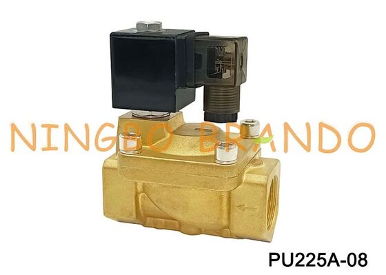 PU225A-08 SHAKO Tipo 1" Elettrovalvola a solenoide in ottone aria acqua 24VDC 110VAC 220VAC