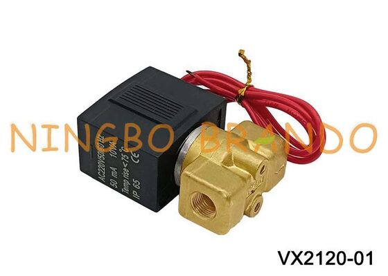 Elettrovalvola a solenoide a 2 vie ad azionamento diretto tipo VX2120-01 SMC 1/8" AC220V DC24V