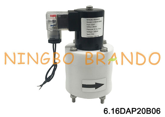 3/4'' Anti-corrosion PTFE Solenoid Valve DC24V AC110V AC220V