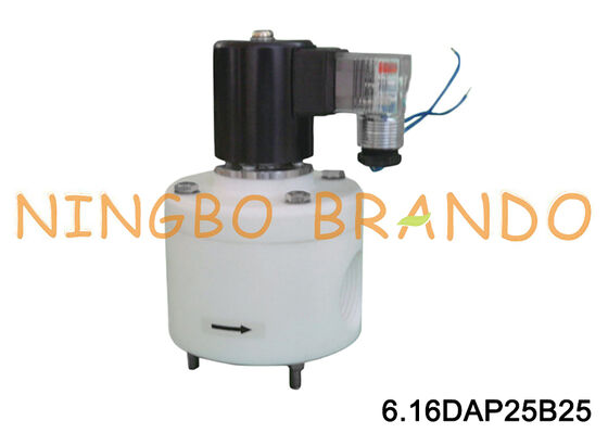 Resistente agli agenti chimici acidi degli alcali acidi dell'elettrovalvola anticorrosione da 1'' in PTFE