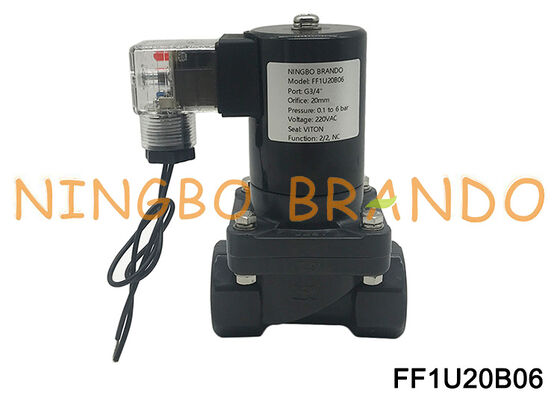 Elettrovalvola elettrica anticorrosione chimica UPVC 3/4'' DN20