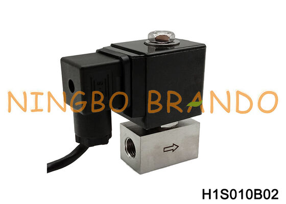 Elettrovalvola in acciaio inossidabile ad alta pressione da 1/4'' pollici 200 bar 300 bar