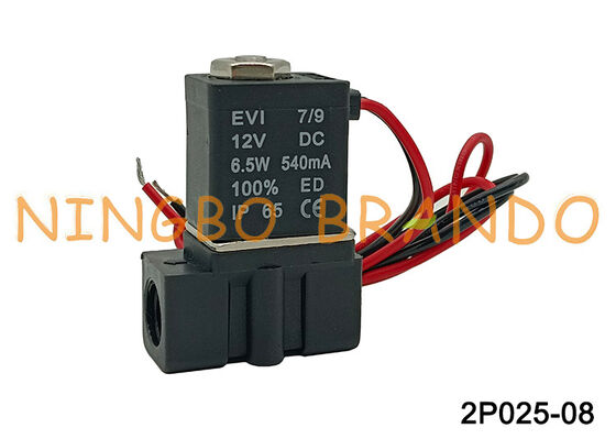 Elettrovalvola pneumatica in plastica da 1/4" a 2 vie 2P0250-08