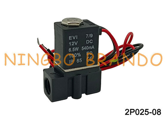 Elettrovalvola pneumatica in plastica da 1/4" a 2 vie 2P0250-08