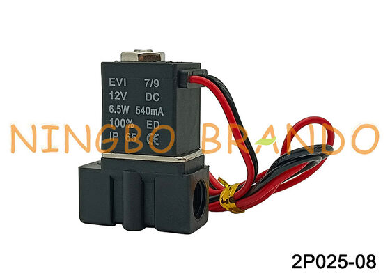 Elettrovalvola pneumatica in plastica da 1/4" a 2 vie 2P0250-08