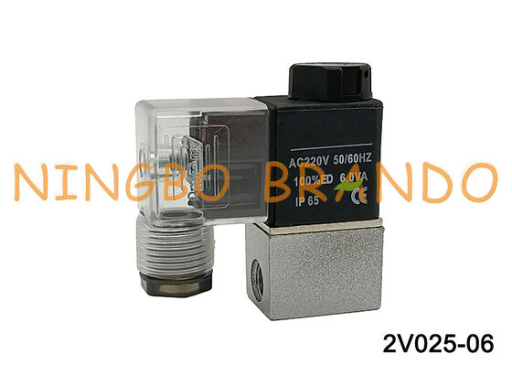 Valvole pneumatiche per elettrovalvola a solenoide tipo AIRTAC 2V025-06 AC220V 220VAC
