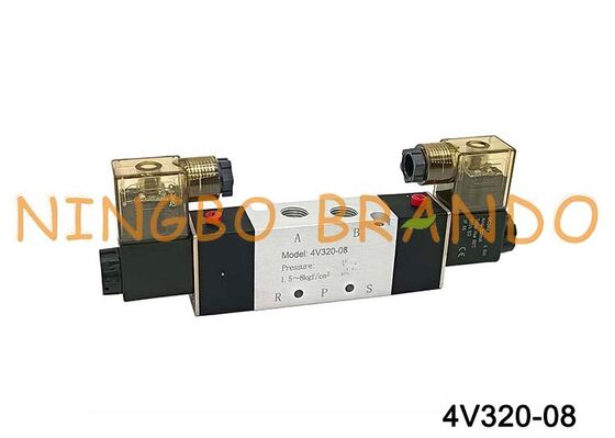 Valvole a solenoide tipo AIRTAC Valvole pneumatiche 4V320-08 AC220V 110V DC12V 24V
