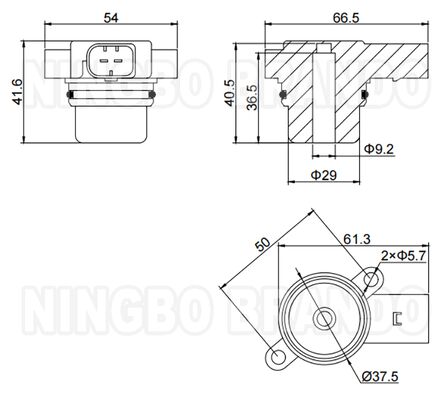 WABCO Tipo 442 051 021 1 bobina di valvola solenoide per BMW Air Suspension 12VDC 0,96A