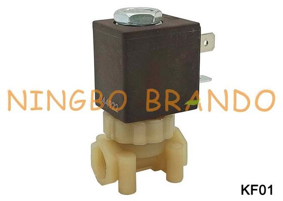 Elettrovalvola a solenoide per acqua in plastica PA66 sicura per uso alimentare NC a 2 vie tipo CEME da 1/8" KF01