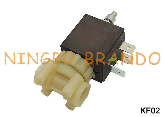 Elettrovalvola in plastica per macchina per caffè espresso sicura per uso alimentare a 3 vie da 1/8 '' NC KF02