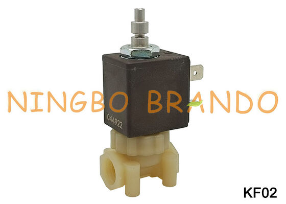 Elettrovalvola in plastica per macchina per caffè espresso sicura per uso alimentare a 3 vie da 1/8 '' NC KF02