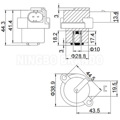 12VDC 4Z01015200 bobina solenoide per compressore a pompa a sospensione d'aria