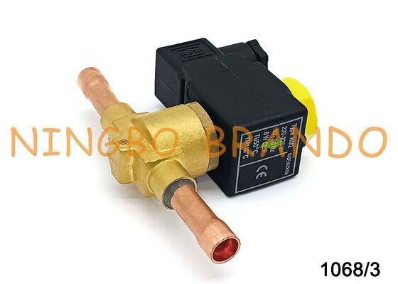 Valvola solenoide di tipo Castel 3/8'' Solder 1068/3A7 Valvola solenoide del congelatore dell'aria condizionata
