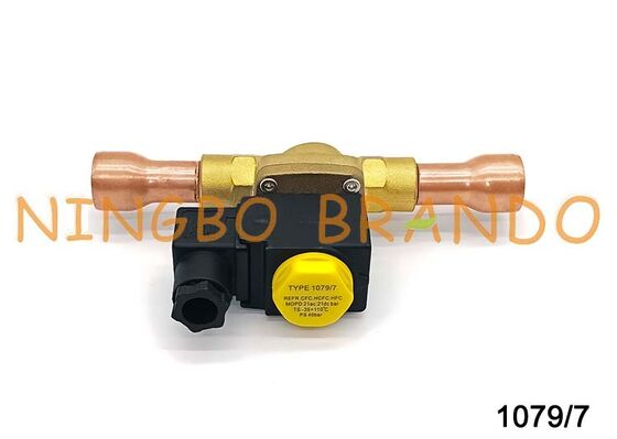Elettrovalvola di refrigerazione Castel tipo 1079/7 a saldare 7/8'' pollici