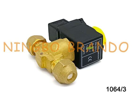 Elettrovalvola tipo Castel 1064/3 3/8'' Flare 1064/3A7 per refrigerazione