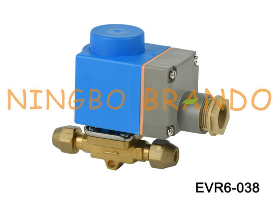 Elettrovalvola Danfoss tipo 3/8'' EVR6 3/8 pollici 10 mm svasata 032L8072