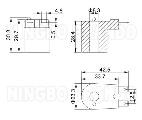 521073 Gas Solenoid Kit for Suburban Water Heater Valve 12 Volt