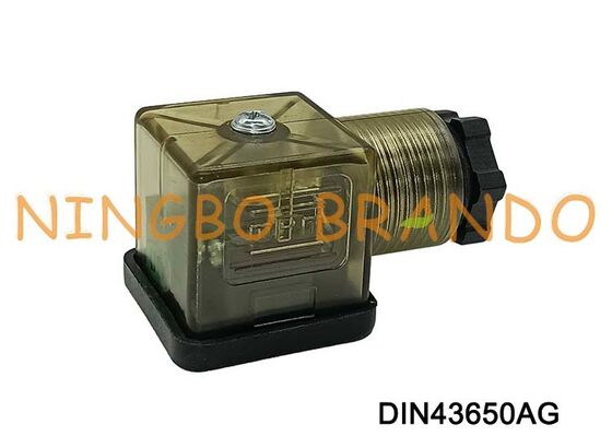 DIN43650A Connettore bobina elettrovalvola 18mm MPM Nylon marrone DIN 43650 Tipo A