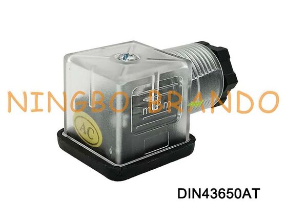 Connettore bobina elettrovalvola DIN43650A 18mm DIN 43650 trasparente tipo A