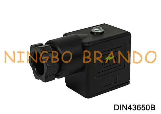 Connettore bobina elettrovalvola DIN43650 B MPM Nero DIN 43650 Tipo B