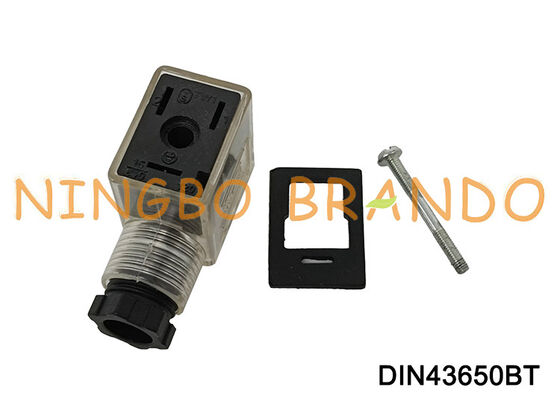 Connettore bobina elettrovalvola DIN43650B 11 mm trasparente DIN 43650 tipo B