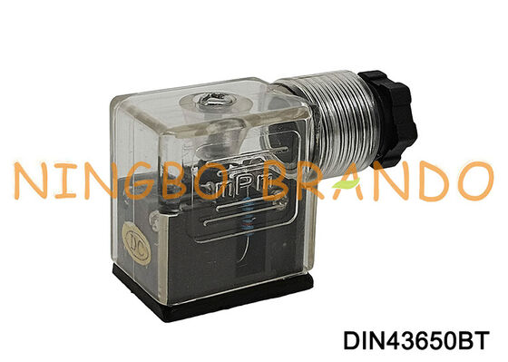 Connettore bobina elettrovalvola DIN43650B 11 mm trasparente DIN 43650 tipo B