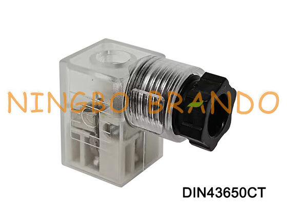 Connettore bobina elettrovalvola DIN43650C 9,4 mm trasparente DIN 43650 tipo C