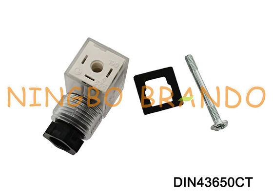 Connettore bobina elettrovalvola DIN43650C 9,4 mm trasparente DIN 43650 tipo C