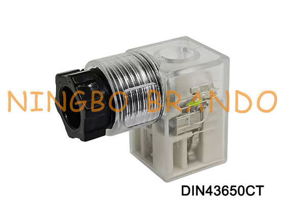 Connettore bobina elettrovalvola DIN43650C 9,4 mm trasparente DIN 43650 tipo C