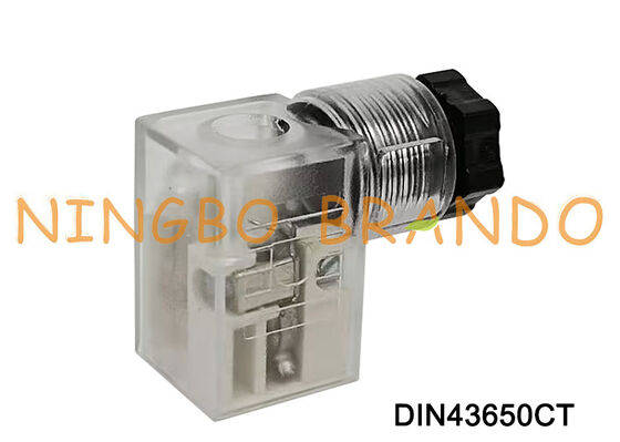 Connettore bobina elettrovalvola DIN43650C 9,4 mm trasparente DIN 43650 tipo C