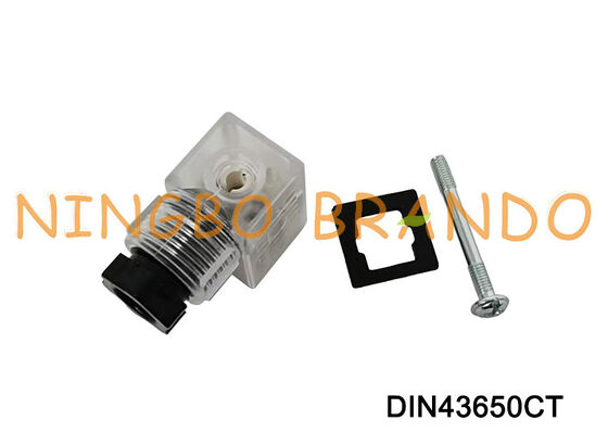 Connettore bobina elettrovalvola DIN43650C 9,4 mm trasparente DIN 43650 tipo C