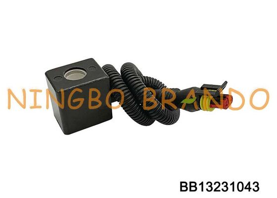 Bobina solenoide 12VDC 24VDC con connettore a spina per pezzi di ricambio per automobili