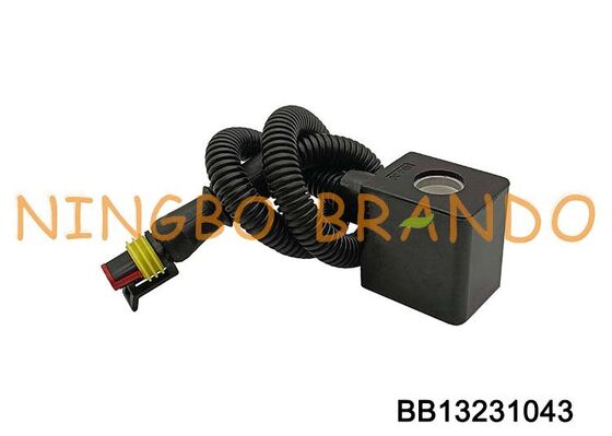 Bobina solenoide 12VDC 24VDC con connettore a spina per pezzi di ricambio per automobili