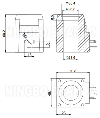 Eaton Vickers tipo bobina di valvola solenoide idraulica 507847 12VDC 507848 24VDC 30W