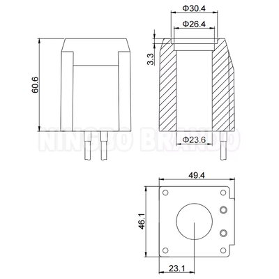 Bobina solenoide idraulica tipo Vickers 508173 24VDC 508172 12VDC 30W