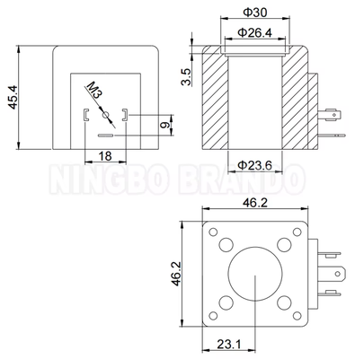 Vickers Tipo 02-101726 02-101728 bobina idraulica della valvola solenoide 110VAC 220VAC