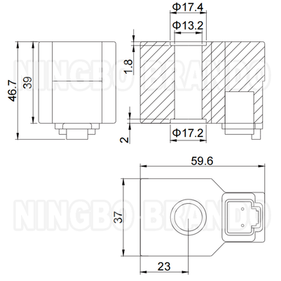 14VDC 27VDC 21W bobina solenoide per scavatori Hyundai R210-5 R220-5