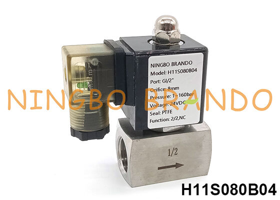 160 bar 1/2'' High Pressure Solenoid Valve 220V 110V 24V 12V 16 MPa
