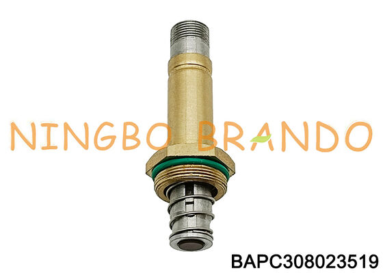 Gruppo tubo stantuffo con armatura in ottone con solenoide NC a 3/2 vie, diametro esterno 8 mm