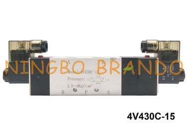 Tipo modo AC110V AC220V di 4V430C-15 Airtac della pinta 1/2» dell'elettrovalvola a solenoide di inverso del centro di fine 5/3