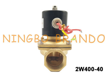 1-1/2» tipo elettrovalvola a solenoide di UNI-D d'ottone di controllo di flusso di UW-40 2W400-40 per l'olio del gas d'acqua