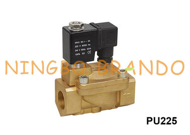 Tipo elettrovalvola a solenoide d'ottone elettrica 3/4&quot; dello shakò di 2 modi PU225-06 1&quot; PU225-08 220VAC 24VDC