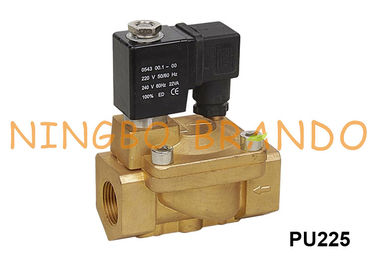Tipo elettrovalvola a solenoide dello shakò d'ottone 1 1/4&quot; CC di CA 24V di PU225-14 220V di PU225-012 1 1/2»