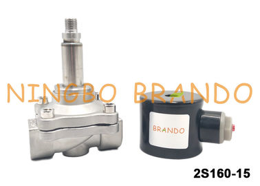 Tipo valvola DC24V AC220V di UNI-D dell'acqua del solenoide dell'acciaio inossidabile di SUW-15 G1/2»