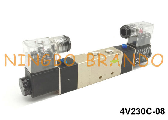 5 posizione 1/4&quot; di modo 3 tipo elettrovalvola a solenoide di AirTAC per l'azionatore pneumatico 4V230C-08
