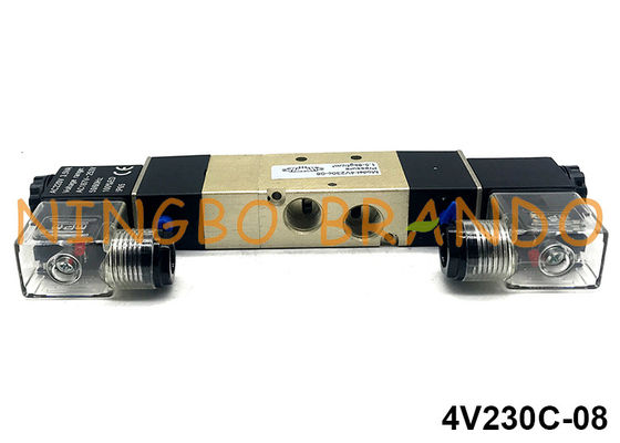5 posizione 1/4&quot; di modo 3 tipo elettrovalvola a solenoide di AirTAC per l'azionatore pneumatico 4V230C-08