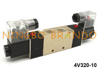 3/8&quot; solenoide pneumatico direzionale AC110V AC220V della valvola di regolazione di modo del NPT 4V320-10 5/2 doppio